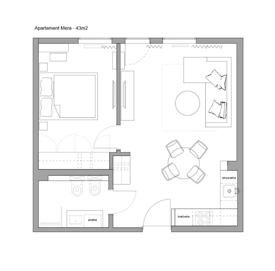 Sanhaus Apartments - Apartament Mera Z Parkingiem I Klimatyzacja Сопот Экстерьер фото